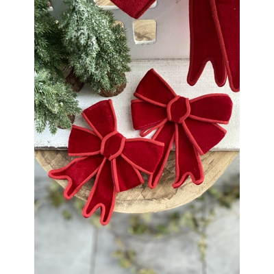 Mašľa na štipci červená