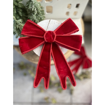 mašľa na štipci 21 x 23 cm červená