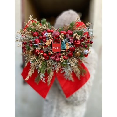 Vianočna mašľa na zavesenie