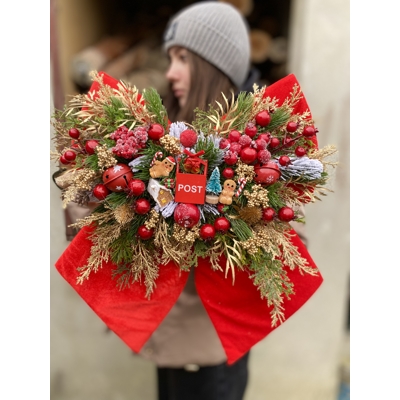 Vianočna mašľa na zavesenie