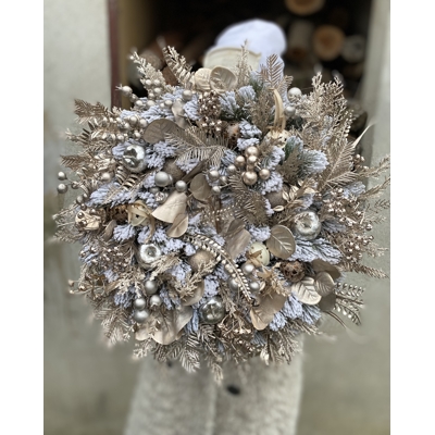 Zimný veniec Cappuccino