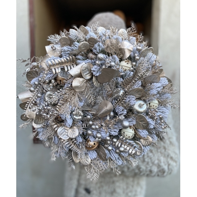 Zimný veniec Cappuccino