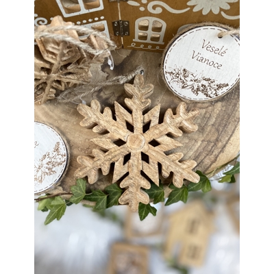 Vločka mangové drevo