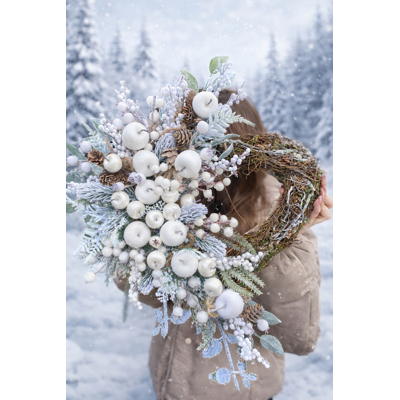 Zimné srdiečko na zavesenie
