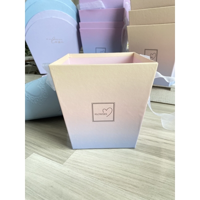 Dekoračná krabica 18X17X17 cm krémovo fialový