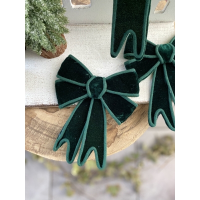 Mašľa na štipci zelená