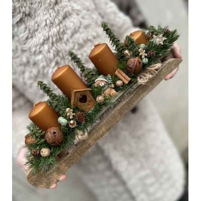 Adventné sane s mackom