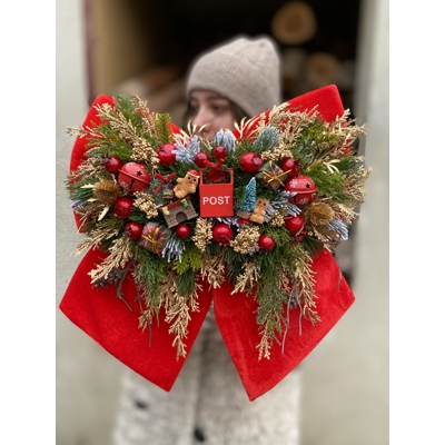 Vianočna mašľa na zavesenie