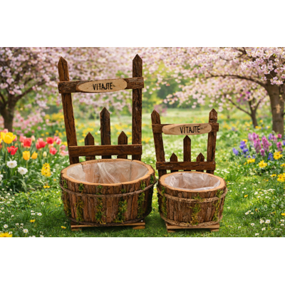 Stojan s obalom vitajte set