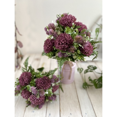 Kytica s doplnkom fialová tmavá